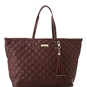 BCBG Paris Quilted Faux Leather Tote Bag